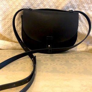 black leather purse Gap brand